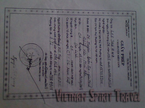 Ha Giang travel permit
